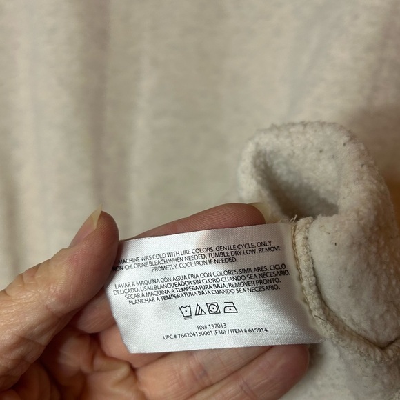 Orvis Men’s Signature Quarter-Zip Snap Sweatshirt Heather Cream Sz XXL - Picture 6 of 9